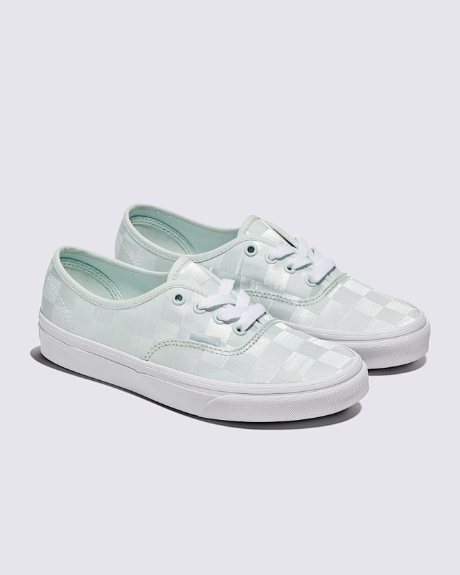 Authentic Checkerboard Satin Shoe VN000D6G887 - Image 2