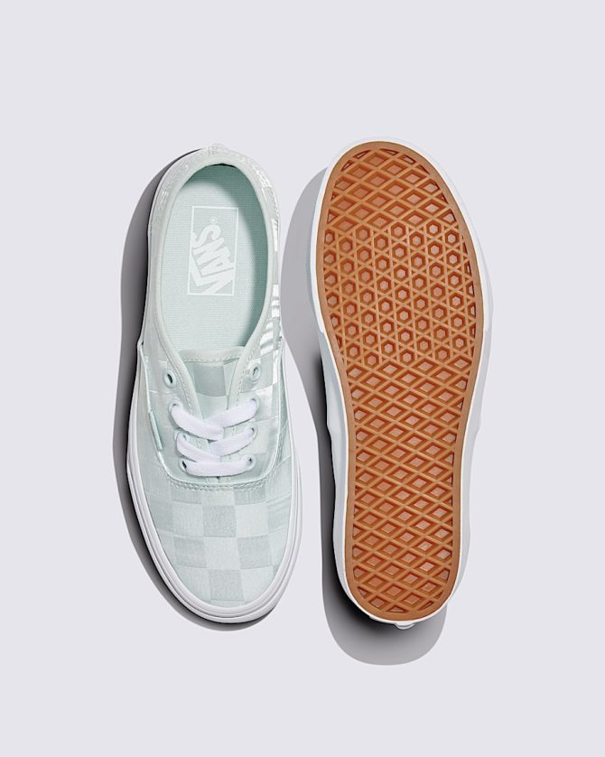 Authentic Checkerboard Satin Shoe VN000D6G887 - Image 3