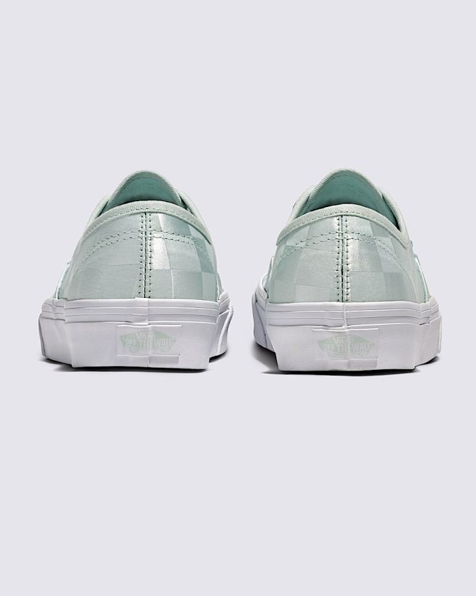 Authentic Checkerboard Satin Shoe VN000D6G887 - Image 4