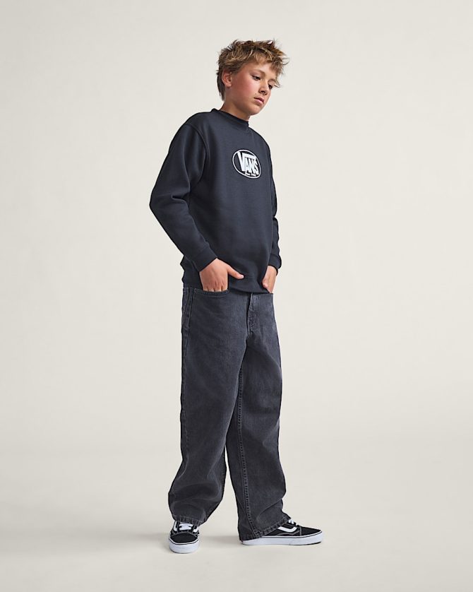 Big Kids Classic Oval Crew Sweatshirt VN000PWVBLK - Image 4