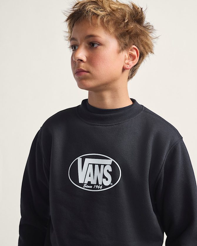 Big Kids Classic Oval Crew Sweatshirt VN000PWVBLK - Image 5