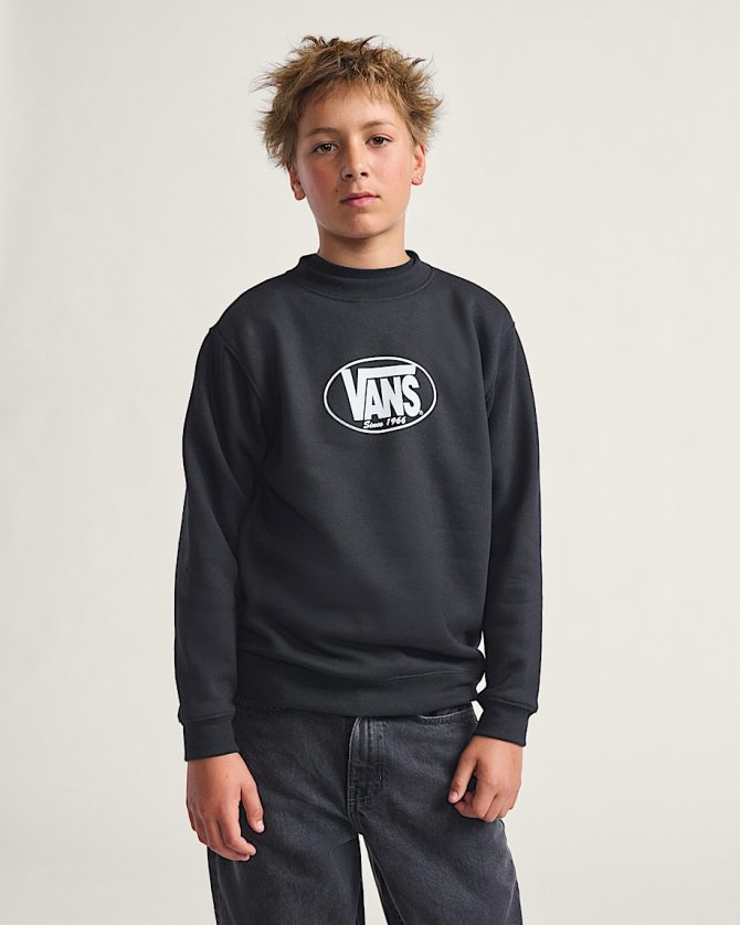 Big Kids Classic Oval Crew Sweatshirt VN000PWVBLK - Image 2