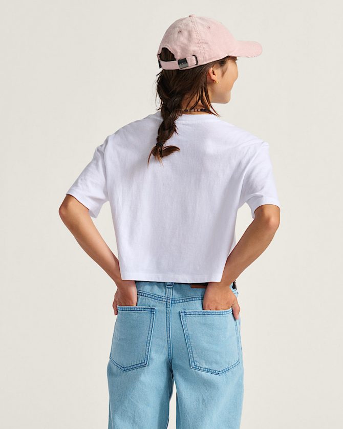 Big Kids Star Berries Crop T-Shirt VN000PTHWHT - Image 2