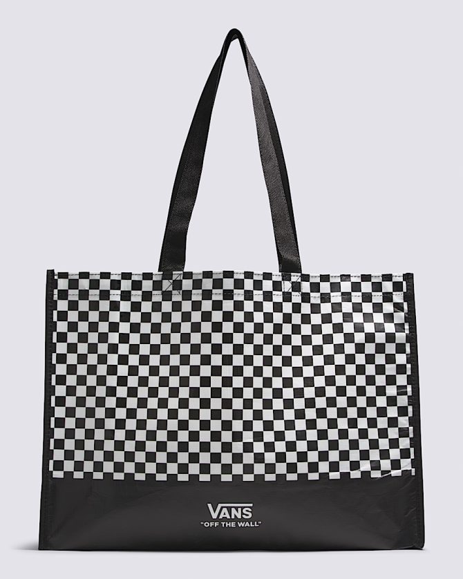 Checkerboard Reusable Tote Bag VN0A7PRZBLK - Image 2