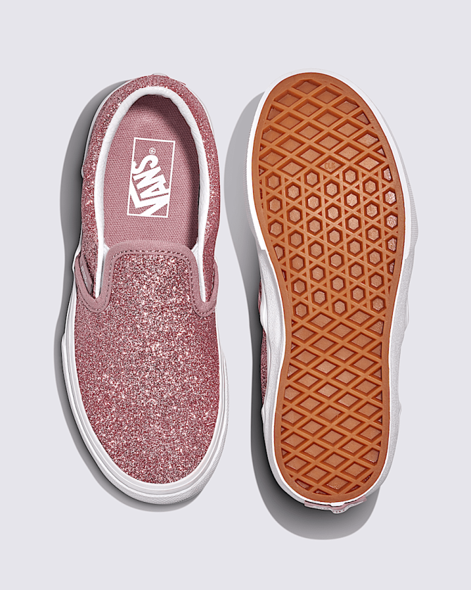Little Kids Classic Slip-On Glitter Shoe VN000CYTFSL - Image 3