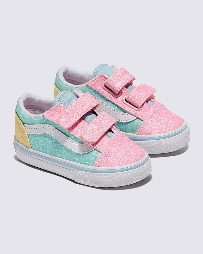 Toddler Old Skool V Glitter Shoe VN000CS6ZQP - Image 2